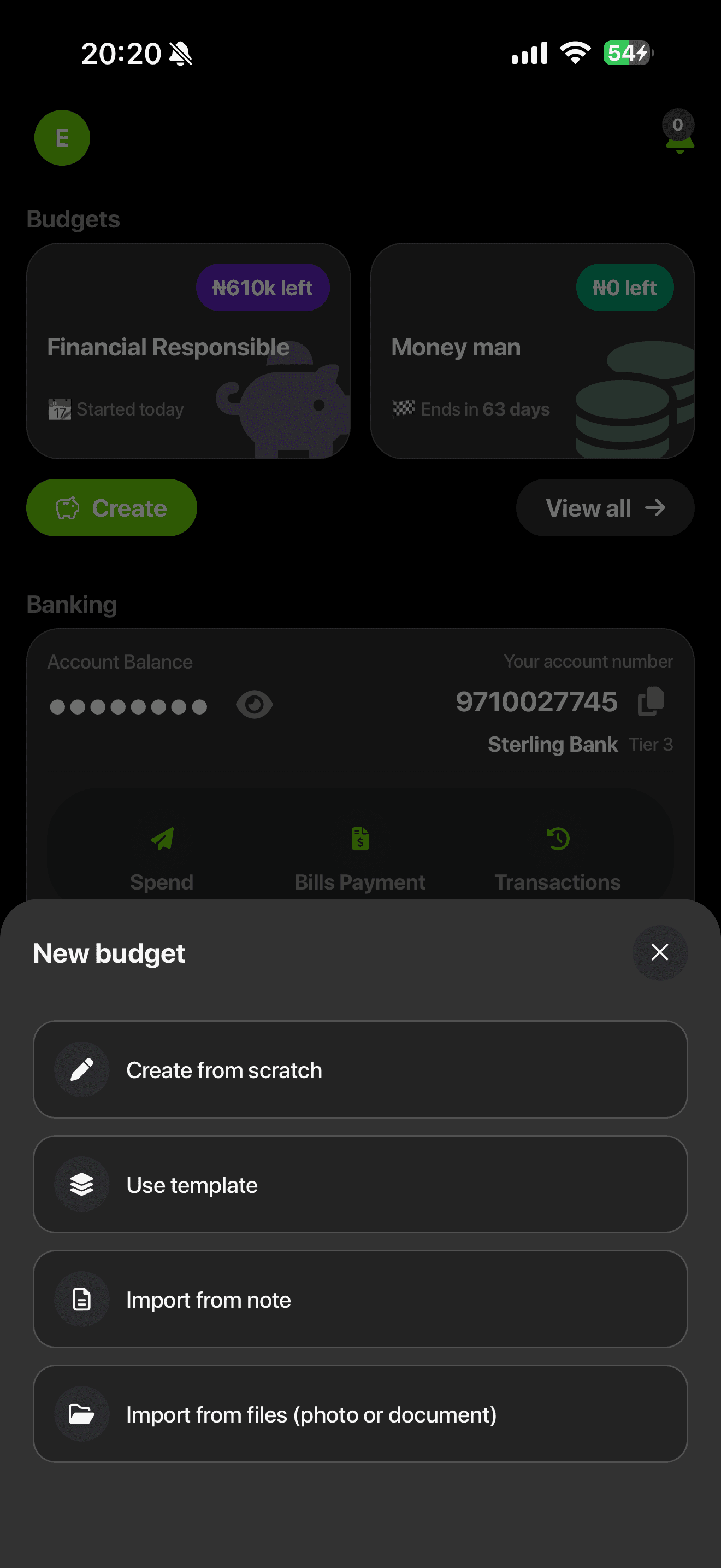 Budtra new budget options